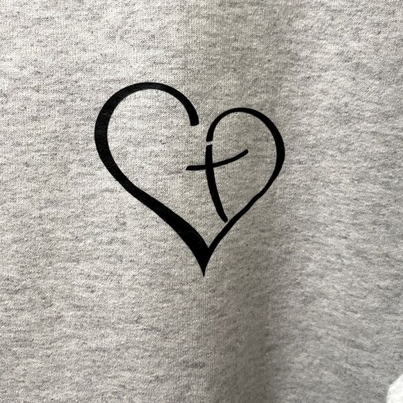 Customized Religious “Jesus Always Has My Back” Crewneck Sweater - Picture 3 of 5